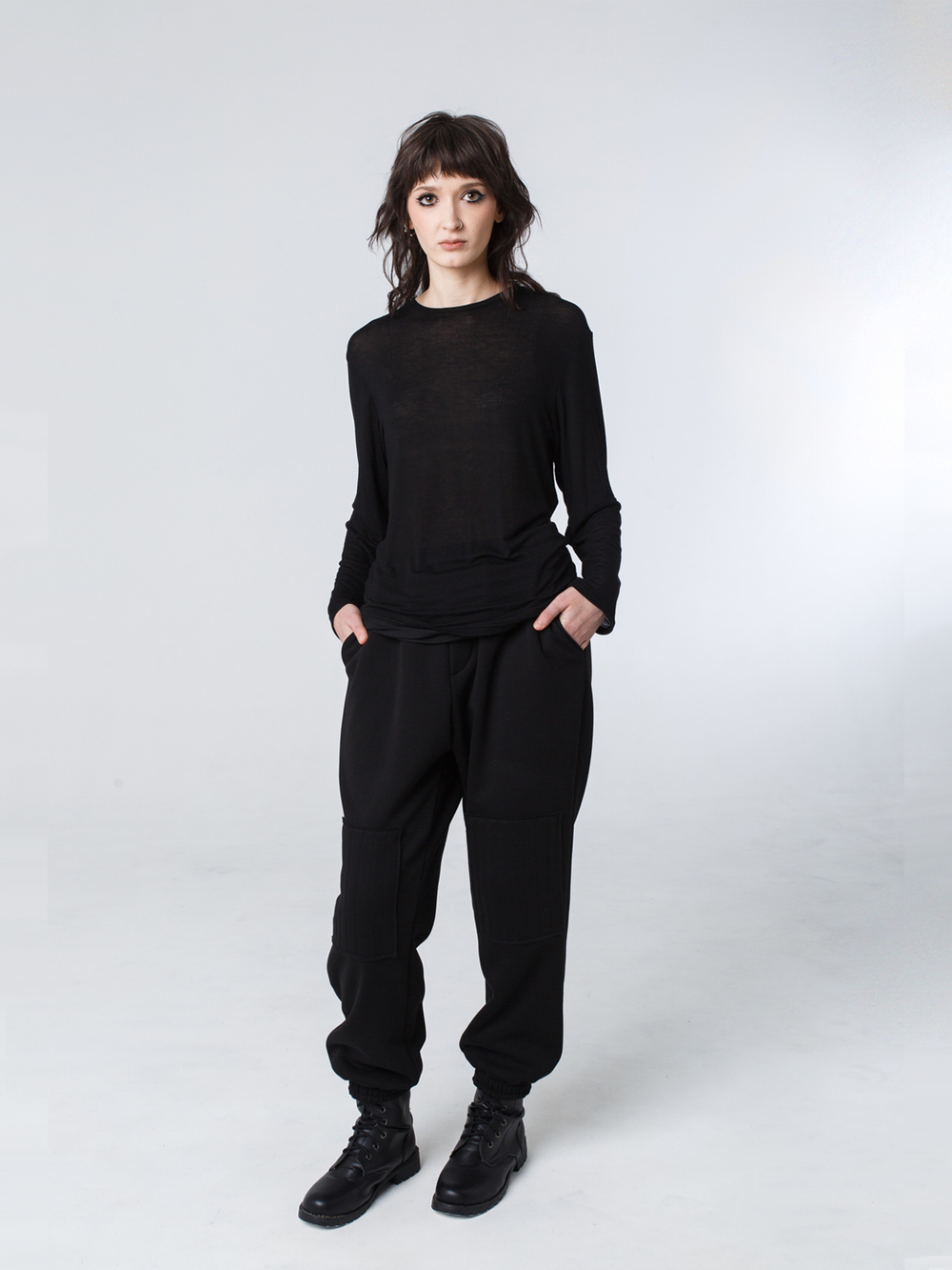 Лонгслив унисекс "Темнота". Черный