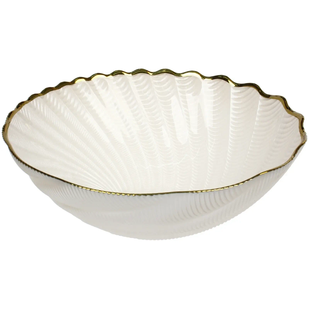 Салатник стеклянный «Фьюжн» 25*9см перламутр