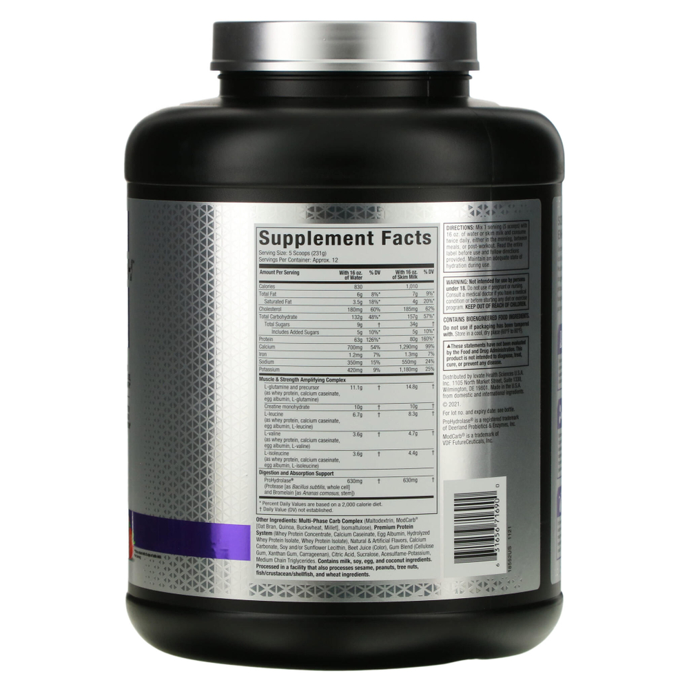 MuscleTech, Mass-Tech™ Elite, со вкусом клубники, 2,72 кг (6 фунтов)