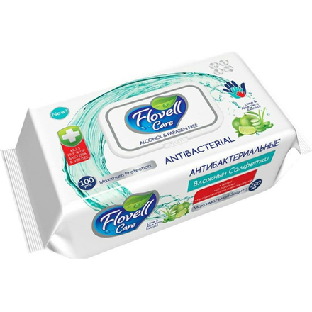 Влажные салфетки  Flovell 100 шт