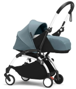 Коляска Stokke YOYO3 Newborn Shell - Newborn Pack рама белая White 2 в 1 Aqua