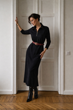 Платье трикотажное оверсайз кроя трапеция