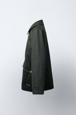 ZARA ВОЩЕНАЯ КУРТКА С ЭТИКЕТКОЙ, ХАКИ