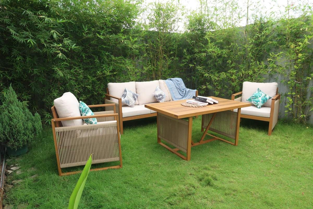 Набор садовой мебели из акации, 4 предмета, TP6065.1.1