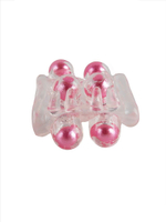 Прозрачная насадка на пенис с цветными шариками (Цвет: прозрачный)