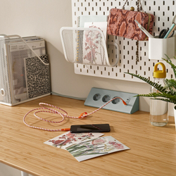 IKEA LILLHULT  (ИКЕА ЛИЛЛХУЛТ)  -  USB-C - USB-C, оранжевый/розовый, 1,5 м