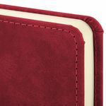 Ежедневник недатированный МАЛЫЙ 100х150 мм А6 BRAUBERG "Status", под кожу, 160 л., красный, 113367