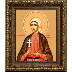 Анна Горохова преподобномученица, послушница. Икона на холсте.