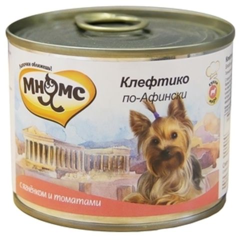 Мнямс консервы для взрослых собак всех пород Клефтико по-афински с ягненком и томатами