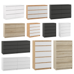 Комод Woodville Мадера К6М белый