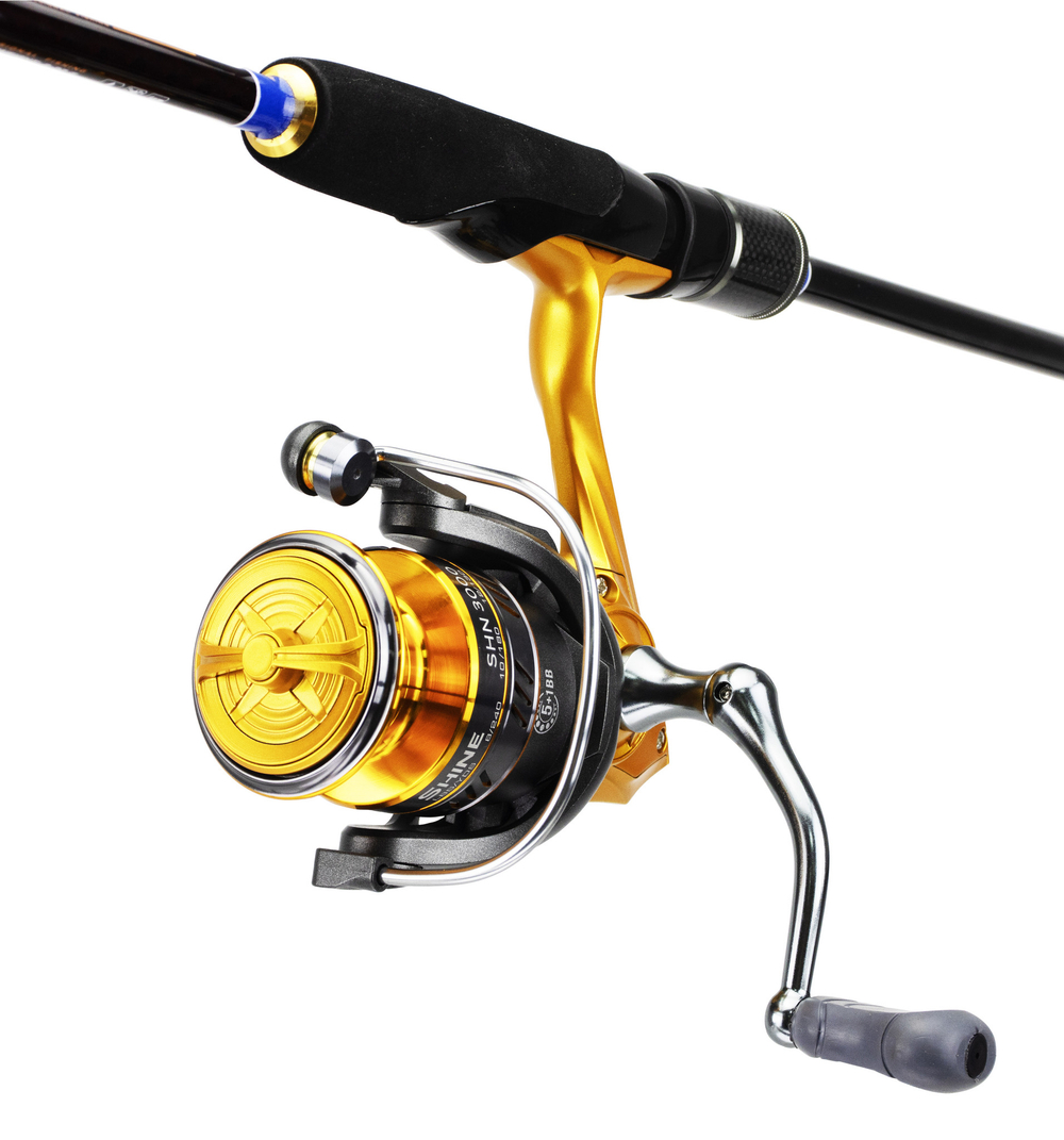 Катушка безынерционная Kaida Shine 3000 c маленькой шпулей (3000, 5+1BB, мет. шпуля)