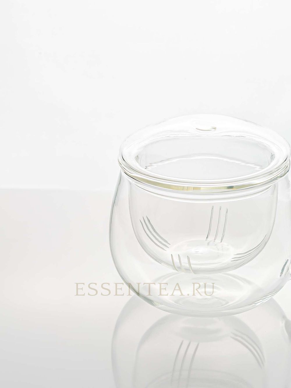 Чашка стеклянная с ручкой 270 мл
