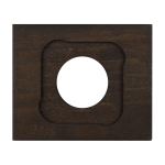 Рамка 1 постовая, скрытый монтаж, Шедель Форест, дерево, цвет угольно-черный BF7-610-119