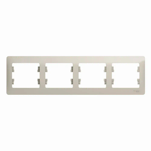 GLOSSA 4-постовая РАМКА, горизонтальная, МОЛОЧНЫЙ