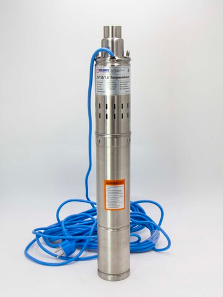 Скважинный насос Belamos 3SP50/1.8 450 Вт, напор 56 метров, винтовой насос для скважины Беламос, 30 л/мин, кабель 12 м