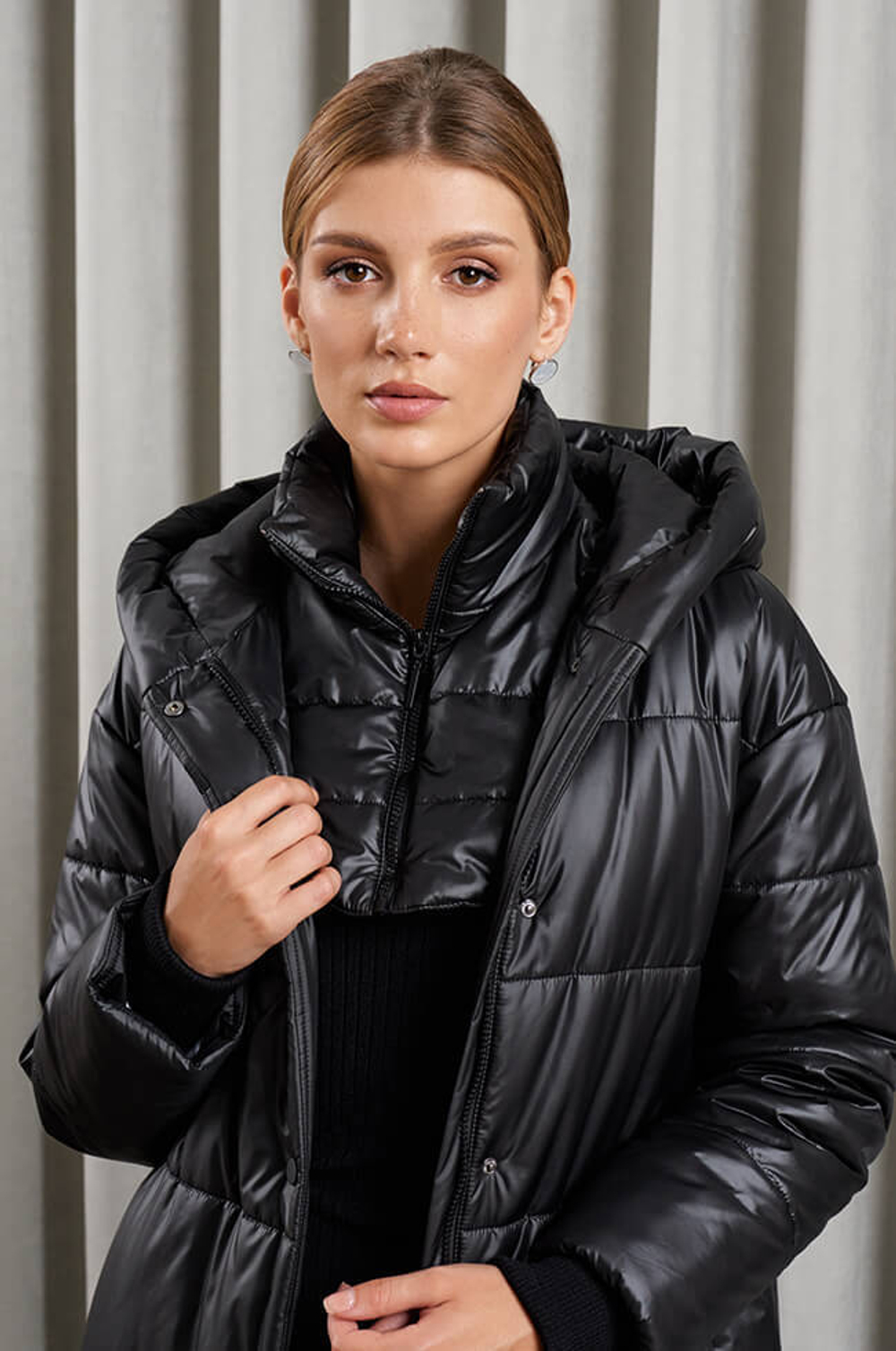 0098 Пальто женское (черный)