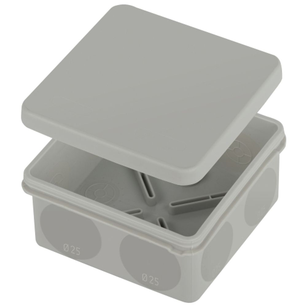 Распаячная коробка ЭРА KOR-100-100-50-9g-2MP двухкомпонентная HF стойкая к УФ 100х100х50мм серая прямой монтаж IP67