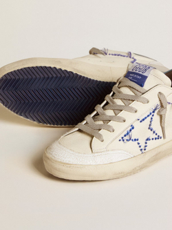 Super Star LTD in nappa with embroidered star and leather heel tab