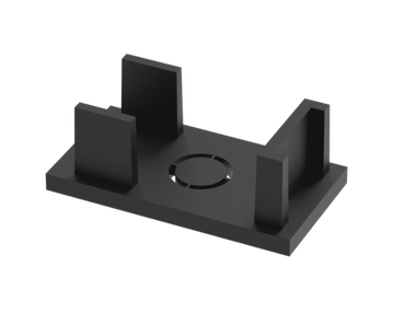 Заглушка для магнитного шинопровода (2 шт.) CLT 0.206 06 BL чёрный UX5 Crystal Lux