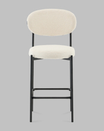 Стул полубарный Бриф DD букле молочный