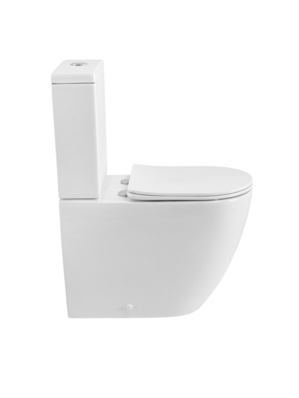 Унитаз-компакт CEZARES STYLUS CZR-538-CP-TOR/SC безободковый с сиденьем и смывом TORNADO