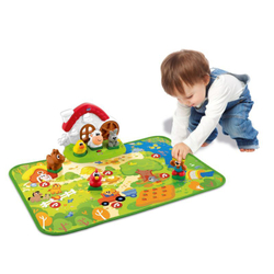 Chicco - Двуязычный интерактивный коврик ABC Farma 10769X