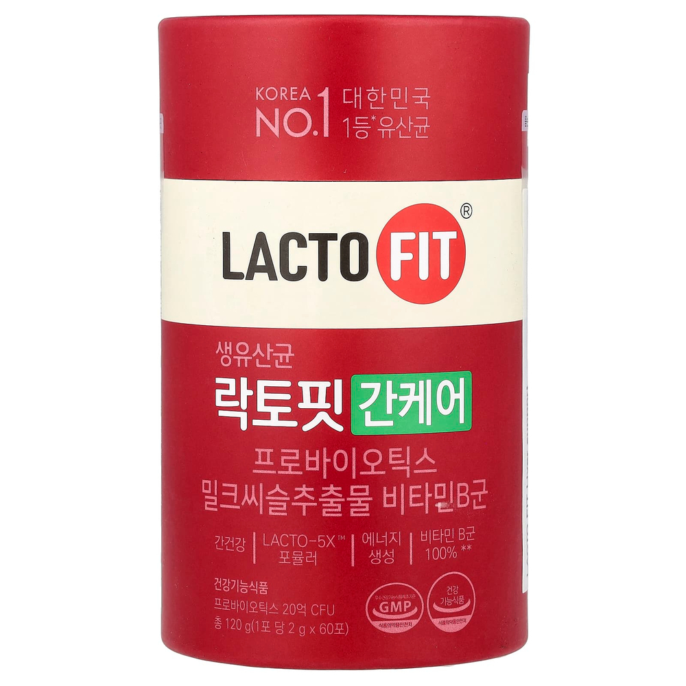 Lactofit, Пробиотик, поддержка печени, 60 стиков (2 г) каждый