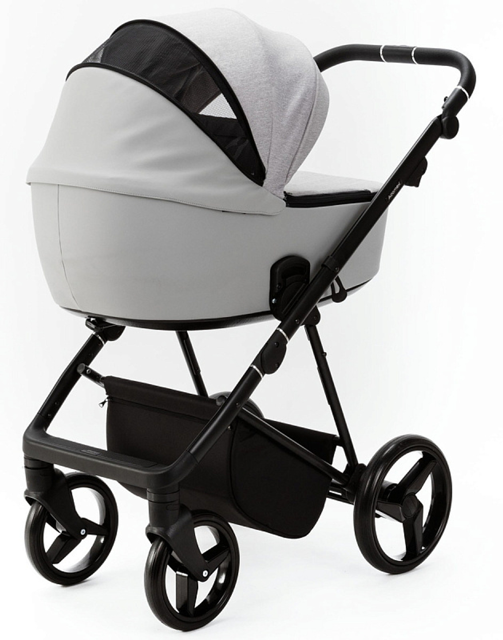 Детская коляска Adamex Blanc 2 в 1 BL-PS46 TIP (СВЕТЛО-СЕРЫЙ+СВЕТЛО-СЕРАЯ КОЖА)