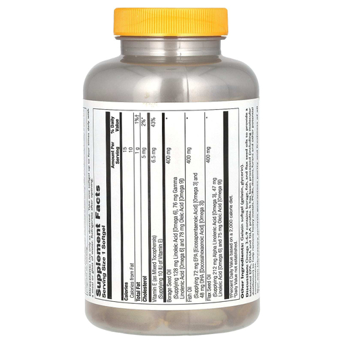 Thompson, омега 3-6-9, 1200 мг, 120 мягких таблеток