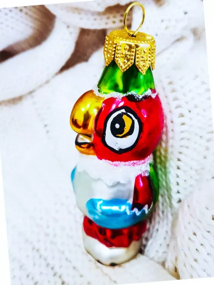 ФУ-432 Ёлочное украшение Попугай Кеша 9 см., Коломеев