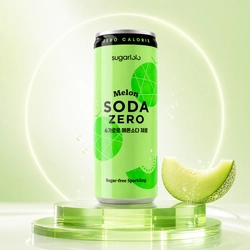 Напиток газированный без сахара Soda Zero со вкусом дыни