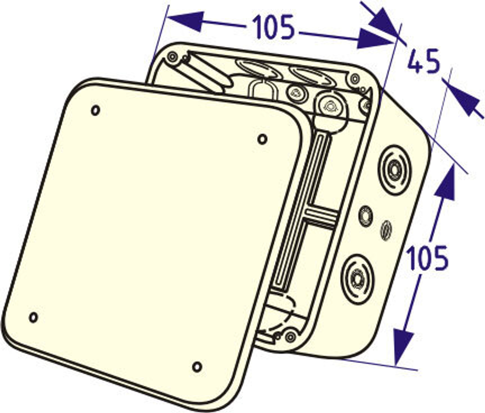 KSC 11-401 Коробка для г/к 105*105*45