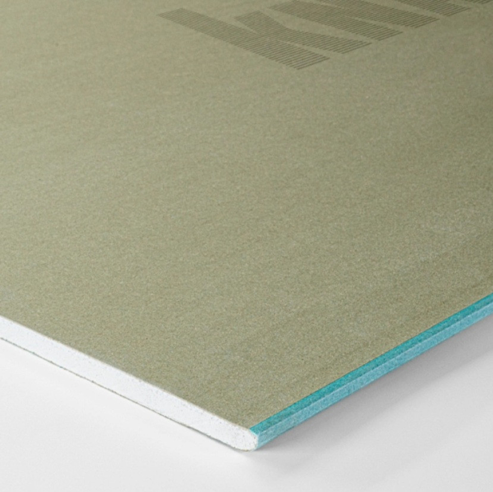 Гипсокартон повышенной влагостойкости Knauf ГКЛ ГСП-Н1 Аквамарин 2500х1200х12,5 мм