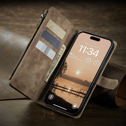 Многофункциональный чехол-кошелек CaseMe 3 in 1 Matte Wallet для iPhone 17 Pro Max