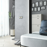 Выключатель двухклавишный (айвори матовый)