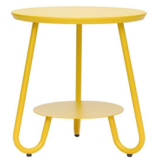 Столик stian, D50 см, желтый