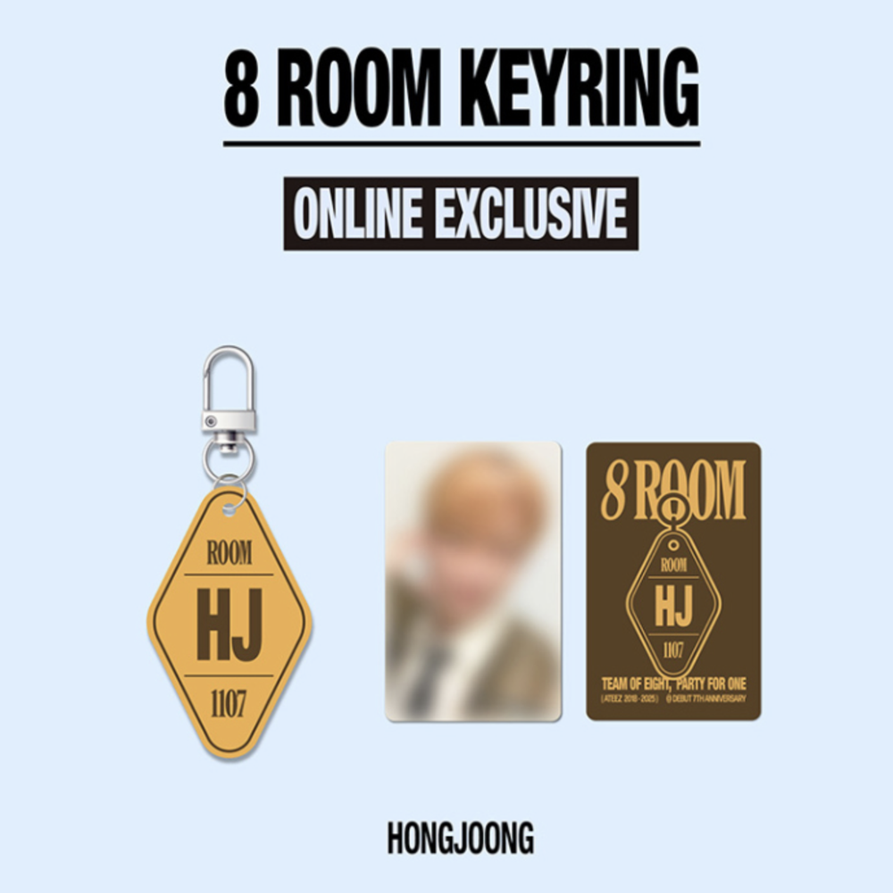 Мерч ATEEZ POP-UP '8ROOM' - KEYRING