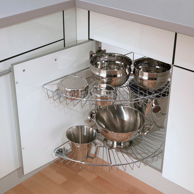 Vauth-Sagel Карусель 2/4, распашной фасад 450 мм, корзины - сетка, хром