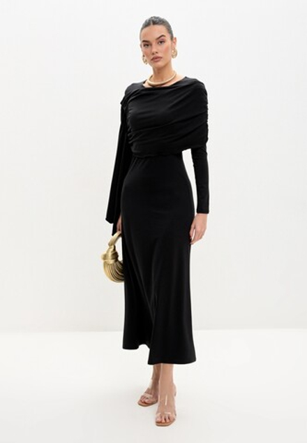 Платье с накидкой