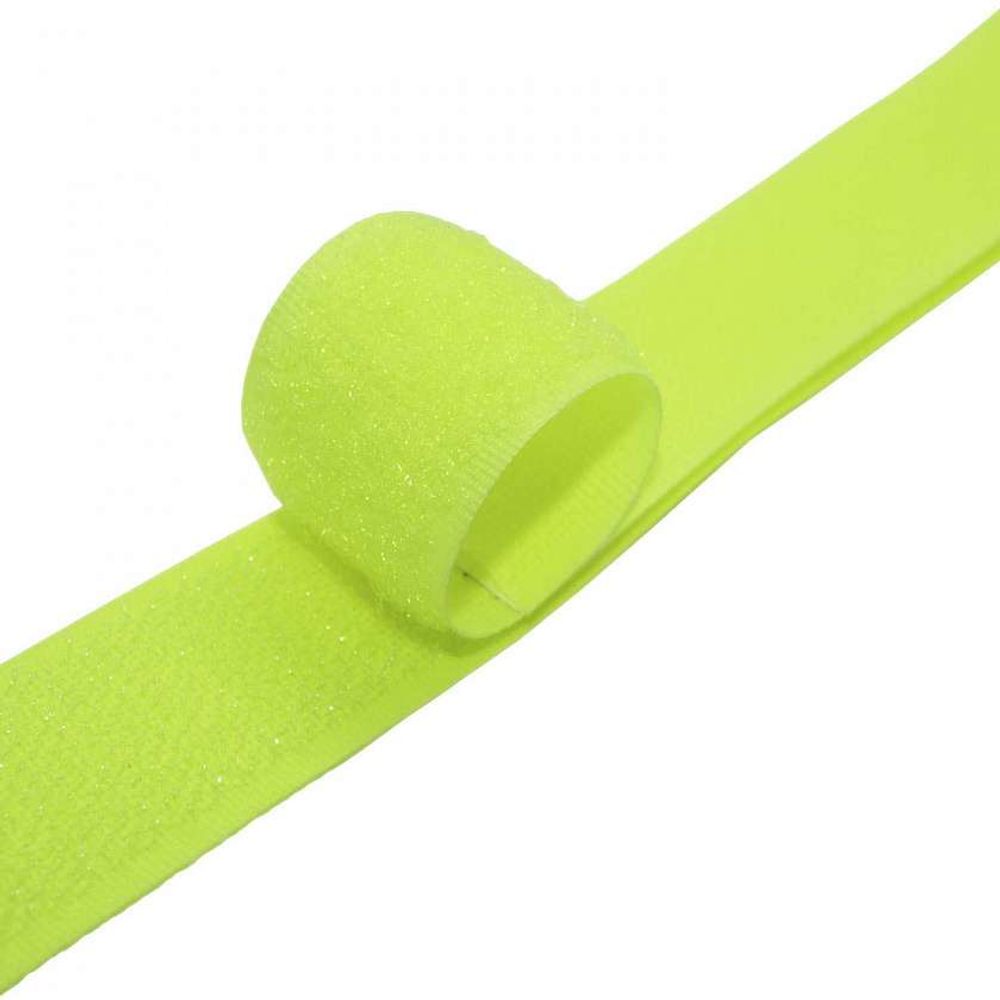 Велкро/липучка комплект, ш. 2,5 см, лимонный