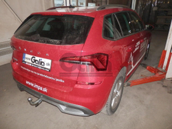 Оцинкованный фаркоп на Skoda Kamiq только для моделей с подготовкой под фаркоп 2019- (без электрики), Galia S136C