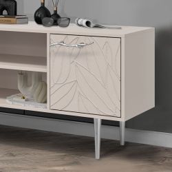 Тумба под ТВ Арт Колор leaves 155см Стайл Сильвер Серый агат