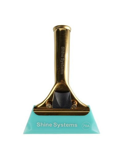 Shine Systems Ракель голубой твердостью 70А с ручкой 15*12,5см