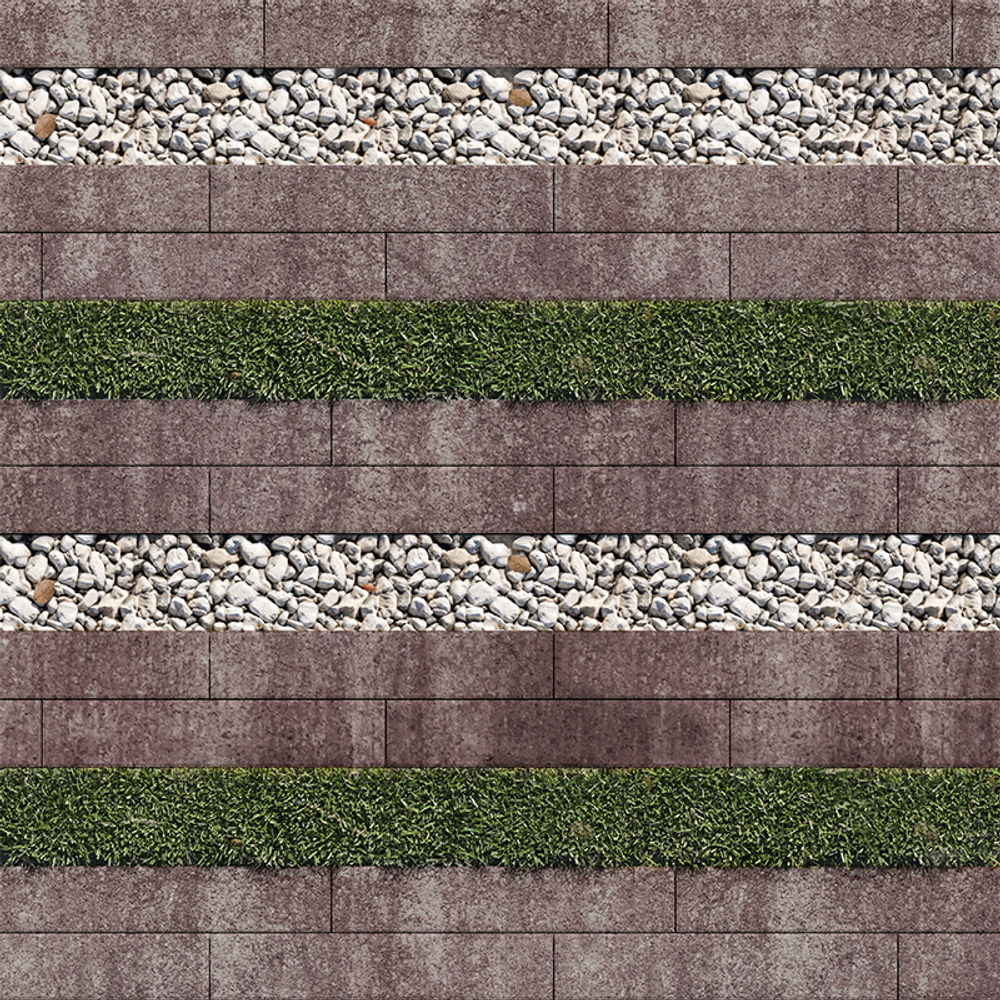 Тротуарная плитка ГАЗОННАЯ РЕШЕТКА - Искусственный камень Плитняк