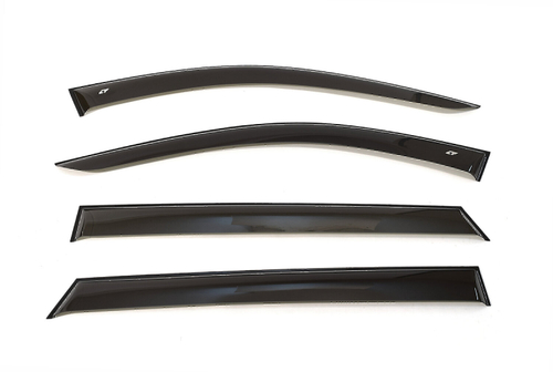 Дефлекторы боковых окон Cobra Tuning на Hyundai Santa Fe 2 2006-2012 широкие арт.HE21306