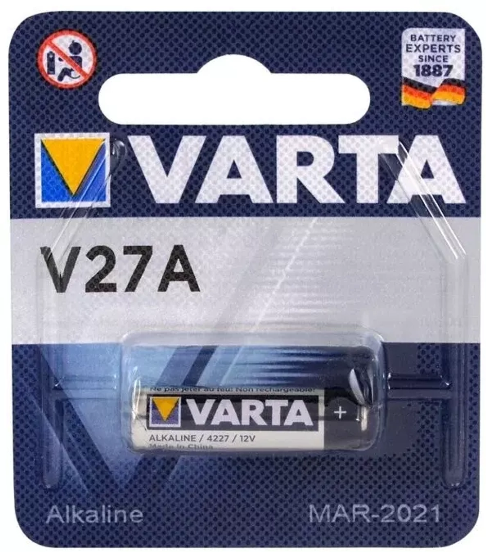 Батарейка 27A 12В  Varta Professional