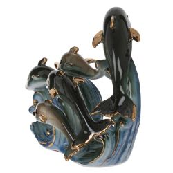 GAEM Фигурка декоративная "Дельфины", L17 W7 H11 см