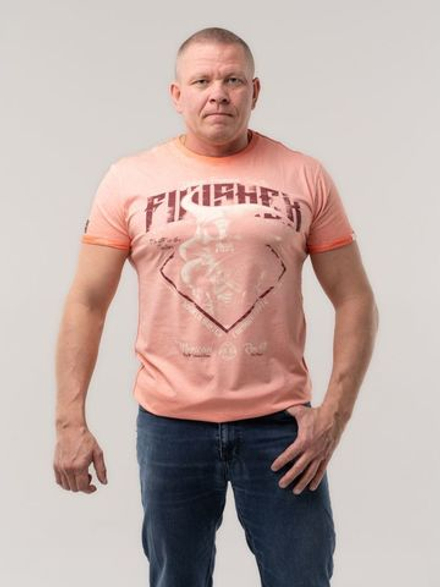 Футболка красно-оранжевая Yakuza Premium VIN-504