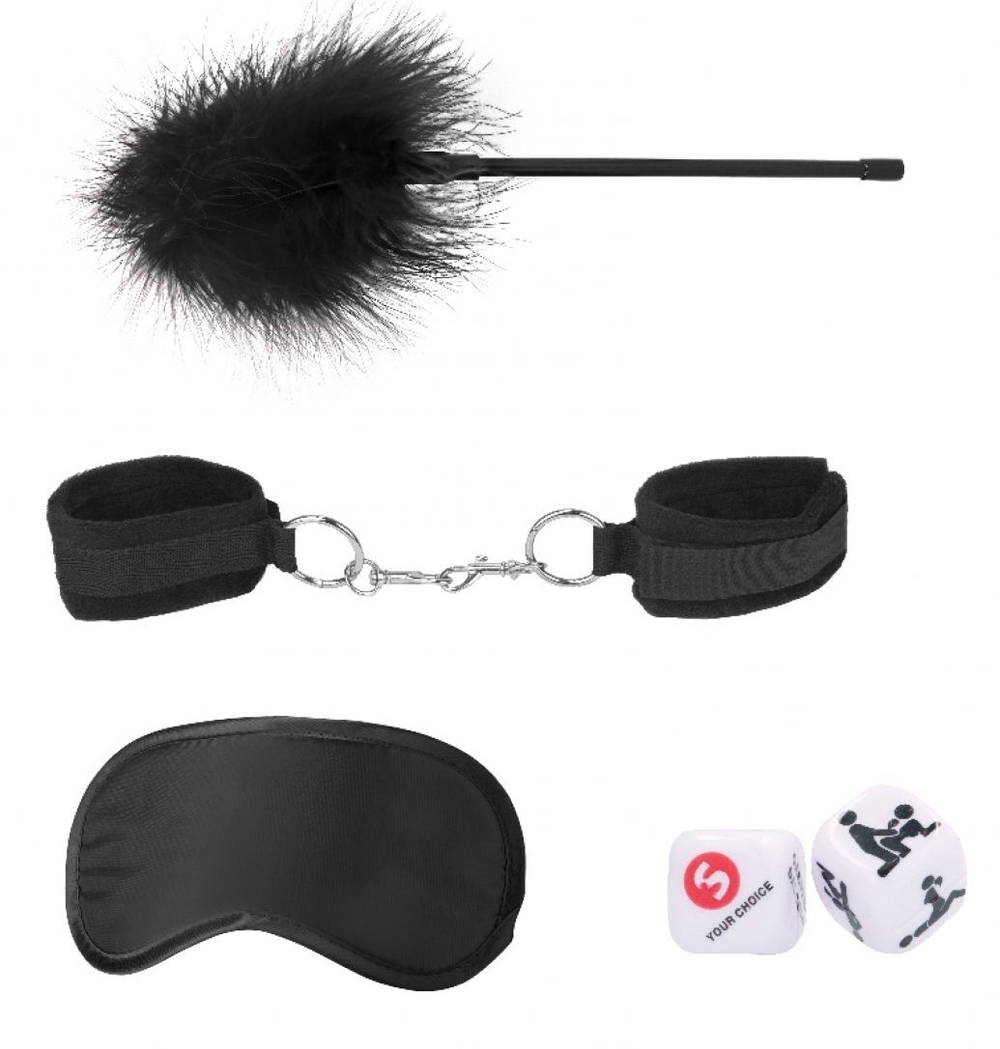 Черный игровой набор Introductory Bondage Kit №2 (Цвет: черный)