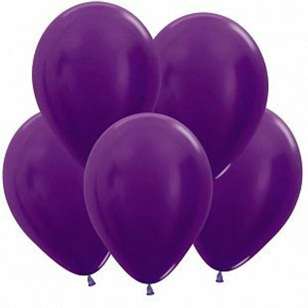 S Шар 5"/13 см металлик фиолетовый/Violet  (БГ-7)